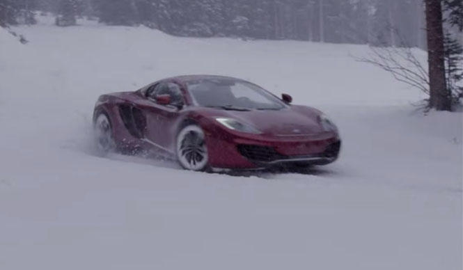 スノーボーダー vs MP4-12C スパイダー|McLaren