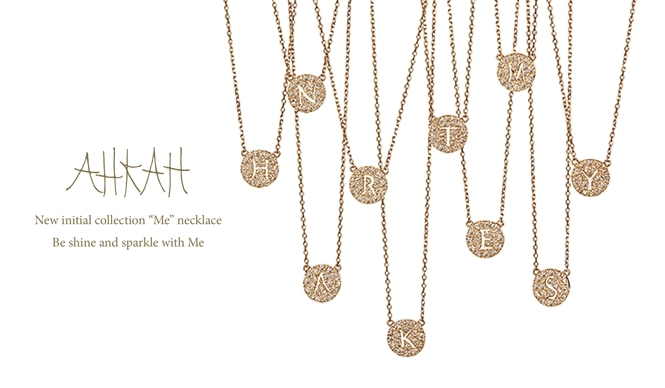 AHKAH｜新作イニシャルネックレス発売