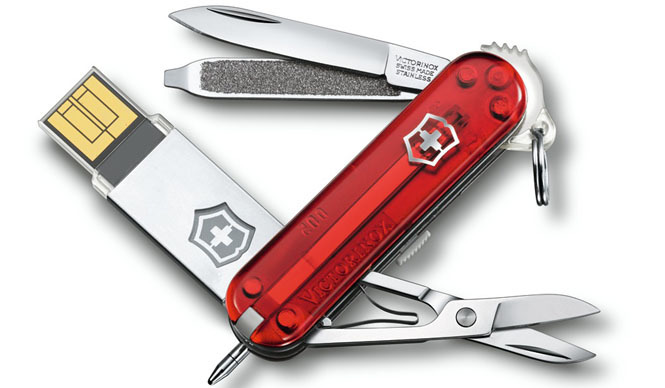VICTORINOX|USBフラッシュメモリー搭載のスイスアーミーナイフ「Victorinox@work USB」新発売