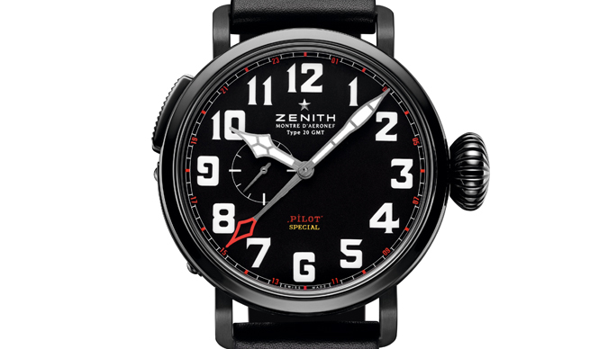ZENITH｜ブラックカラーの限定パイロットウォッチ