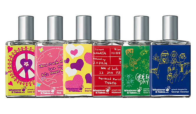 TO THE SCENE｜6つの香りで登場！ 海外セレブのアート入りチャリティー香水