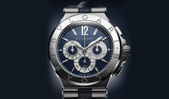 BVLGARI｜海のように深いブルーとホワイトのインダイヤル