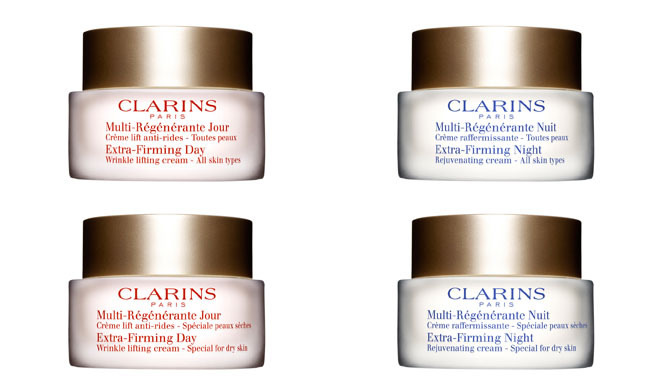 CLARINS｜日中用と夜用のリレーで、24時間エイジングケア