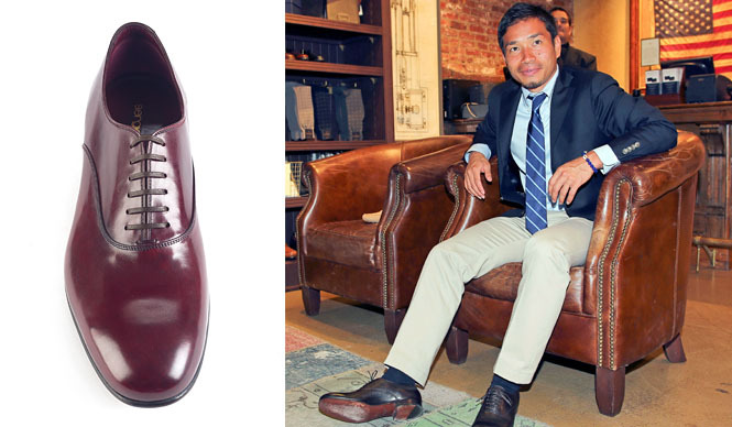 Sergio Rossi｜長友佑都が履くオックスフォードシューズ「Roger」