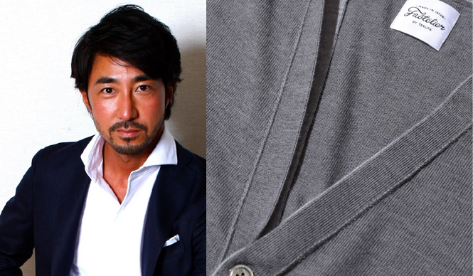 Factelier by TERUTA｜新作カーディガンで干場義雅氏とコラボ