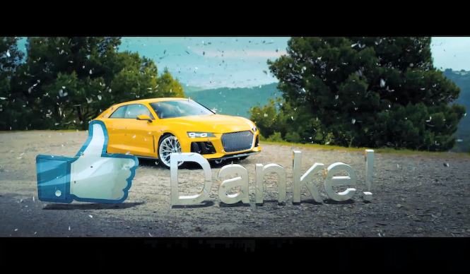 アウディ、10万“いいね”の記念動画を公開｜Audi