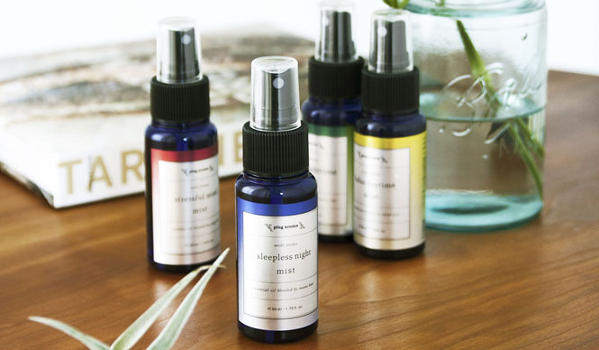 plug aroma|いつでもどこでもアロマメンテナンス。持ち歩ける4種のミスト