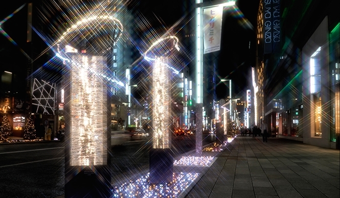 EVENT|銀座の街を彩るシャンパンゴールドのイルミネーション