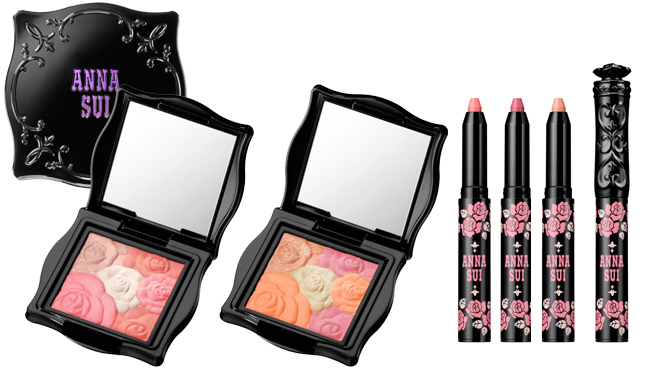 ANNA SUI｜淡くふんわり色づく春色チーク、マットでキュートなリップ クレヨン