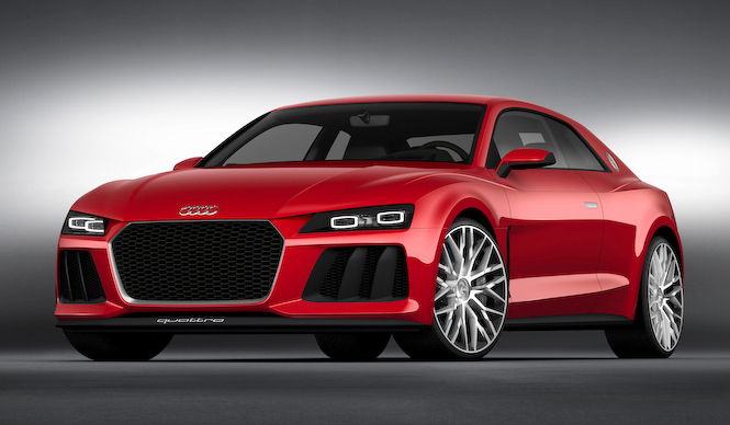 最新技術のヘッドライトを得たスポーツクワトロ|Audi