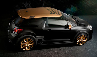 ゴールドとマットブラックのDS3レーシング｜Citroen