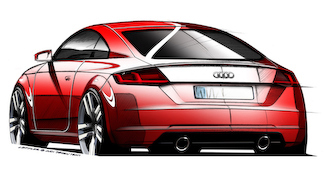 3世代目アウディ「TT」のスケッチが公開｜Audi