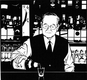 ART｜成田一徹　切り絵展『銀座のBAR』サンモトヤマで開催