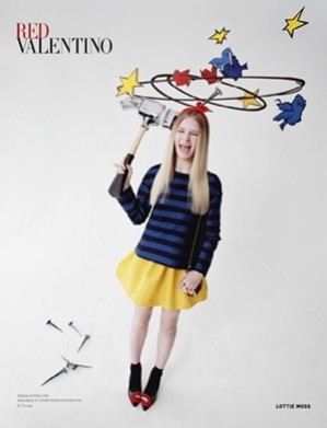 RED VALENTINO｜おとぎ話のような最新広告にロッティ・モス登場