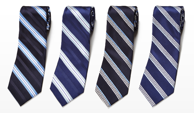 フェアファクスのこだわりが詰まったブルーのストライプタイ｜FAIRFAX