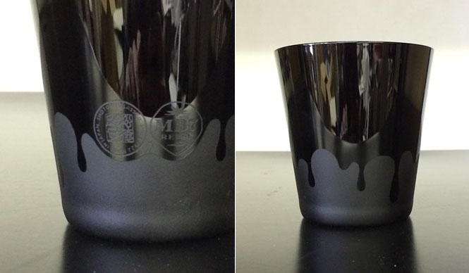 「松徳硝子×MADE BY SEVEN -REUSE-」のBLACK ROCK GLASS ｜STITCH JAPAN