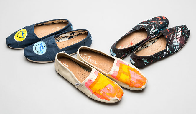 3人の日本人アーティストの作品を用いた、TOMSのシューズを発売|ISETAN MEN’S
