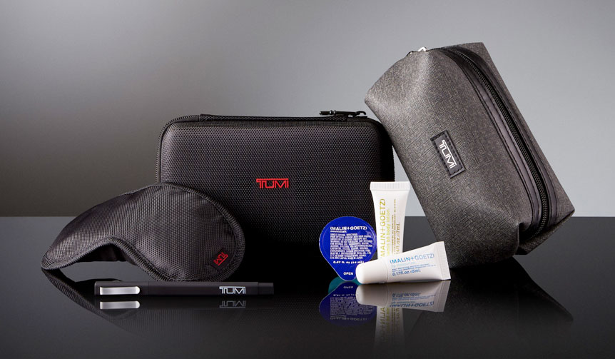 ビジネスクラスの「TUMI」製アメニティキットがアップグレード|Delta Air Lines