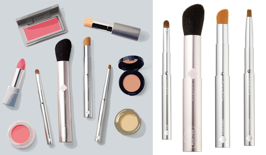 携帯できるスライド式メイクアップブラシが新登場｜KOBAKO