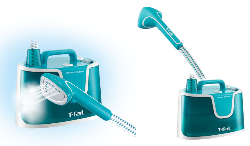 アイロン台いらずでコンパクトな本格派「ガーメントスチーマー」が発売|T-fal