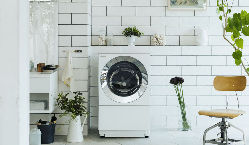 空間調和と機能性の両立する、ななめドラム洗濯機「Cuble」を発表｜Panasonic