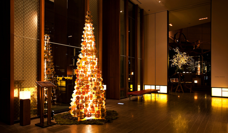 アンダーズ 東京に日本伝統技術を取り入れたクリスマスツリー登場