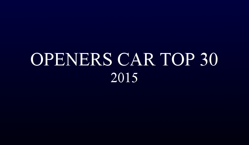 2015年間 OPENERS CAR ベスト30