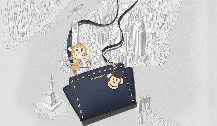 マイケル・コースから、キュートな猿のキーチャーム登場｜MICHAEL KORS