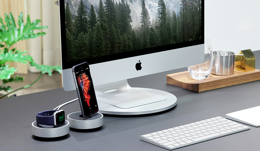 iPhoneやApple Watchをデスク上で美しく充電｜JUST MOBILE