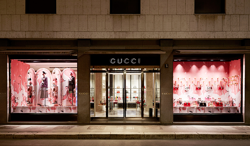 アレッサンドロ・ミケーレによるウィンドウ デザイン|GUCCI