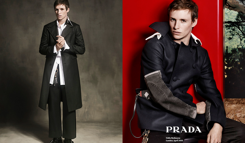 エディ・レッドメインが、プラダの2016年秋冬メンズ広告キャンペーンに登場!|PRADA