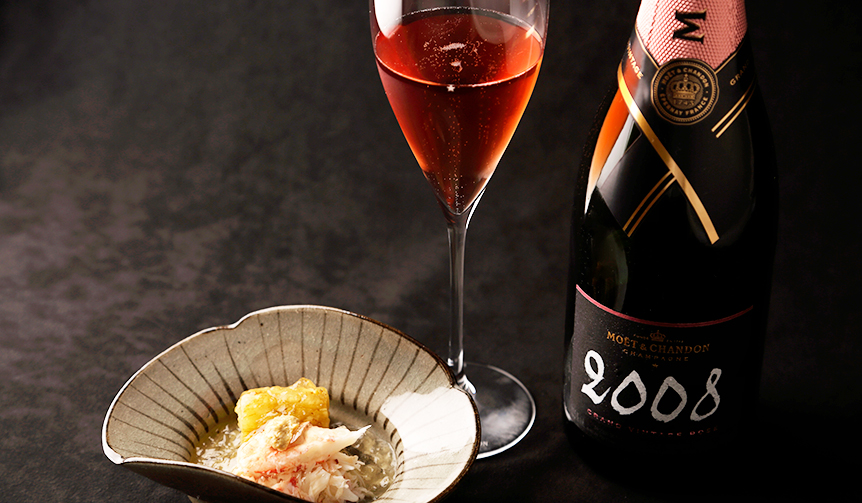 「グラン ヴィンテージ ロゼ 2008」と和食のマリアージュ|MOËT & CHANDON