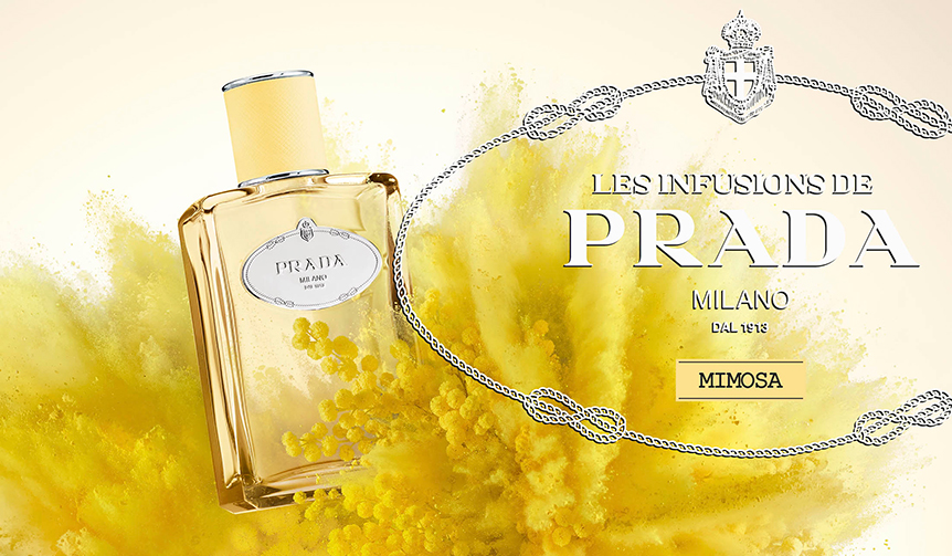 「インフュージョン ドゥ プラダ」コレクションに「ミモザ」の香りが登場｜PRADA