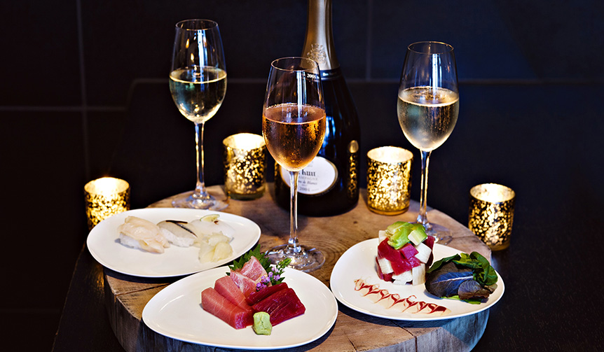 ルイナールがアンダーズ東京「寿司とシャンパンのガラ ラウンジメニュー」で提供｜Ruinart