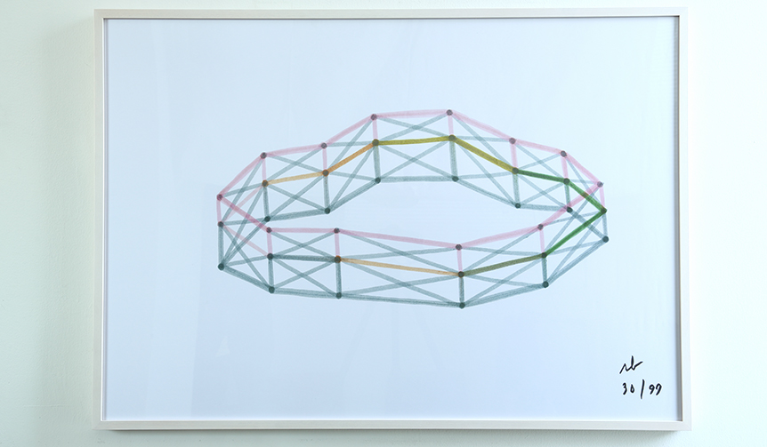 ブルレック兄弟のサイン入り。エキシビション会場で販売された限定ポスター|Ronan & Erwan Bouroullec