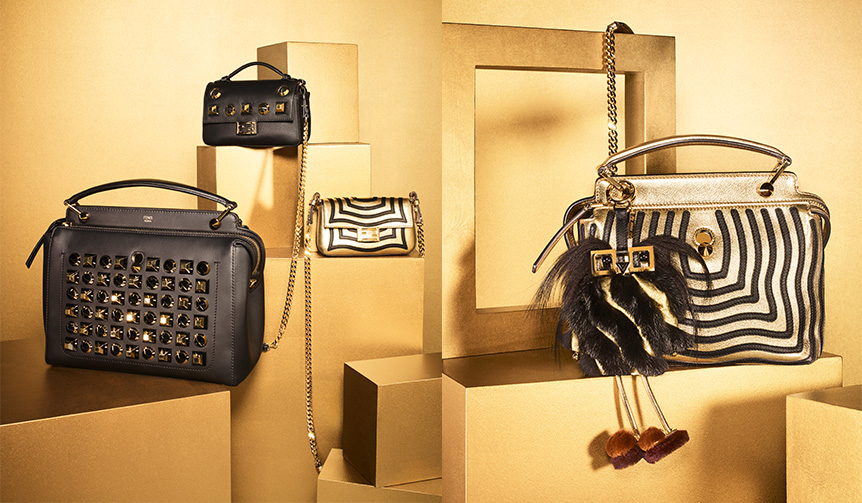フェンディからパーティースタイルにふさわしい「ゴールド エディション」を発表！｜FENDI