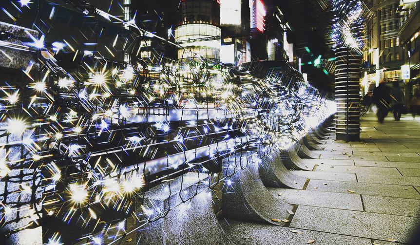 ギンザの街並みを照らす東北復興⽀援「ヒカリミチ～光の庭園～」が開催｜EVENT