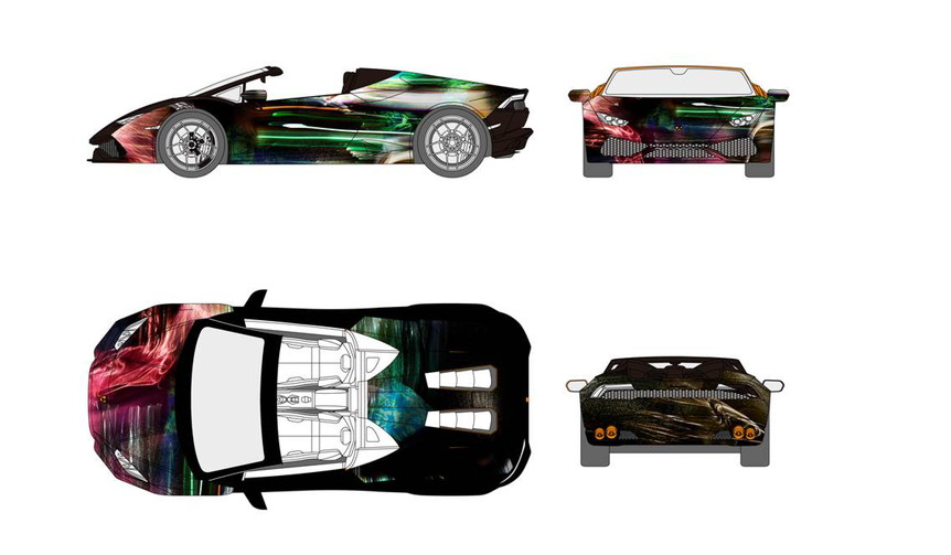スプツニ子!氏とコラボしたウラカンのアートカーがアートフェア東京に登場|Lamborghini