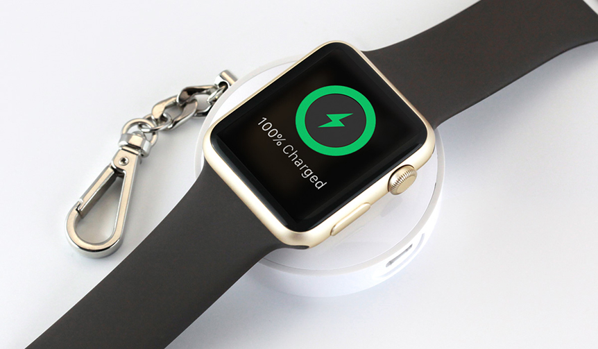 Apple Watchをどこでも充電。キーホルダー感覚のモバイルバッテリー |TUNEWEAR