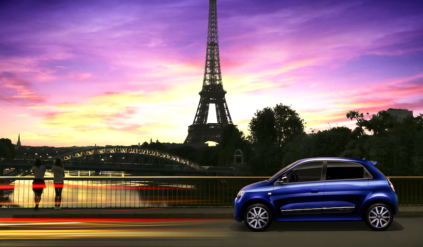 パリの夕暮れをイメージした特別カラーを纏うトゥインゴ｜Renault