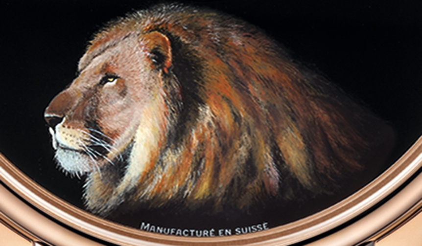 3種類の動物をモチーフにしたプティ・ウール ミニット ブラックエナメル｜JAQUET DROZ