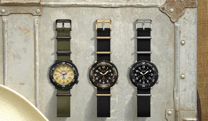 クラシカルなデザインと独自の外胴プロテクター構造を融合させたフィールドウオッチ｜SEIKO