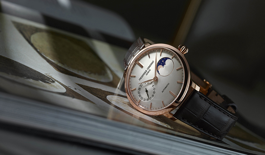「スリムライン ムーンフェイズ マニュファクチュール」の新作｜FREDERIQUE CONSTANT 