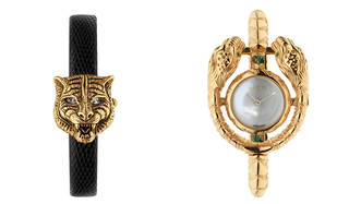 ゴールドなルックスが印象的なグッチの腕時計 2モデルが登場｜GUCCI