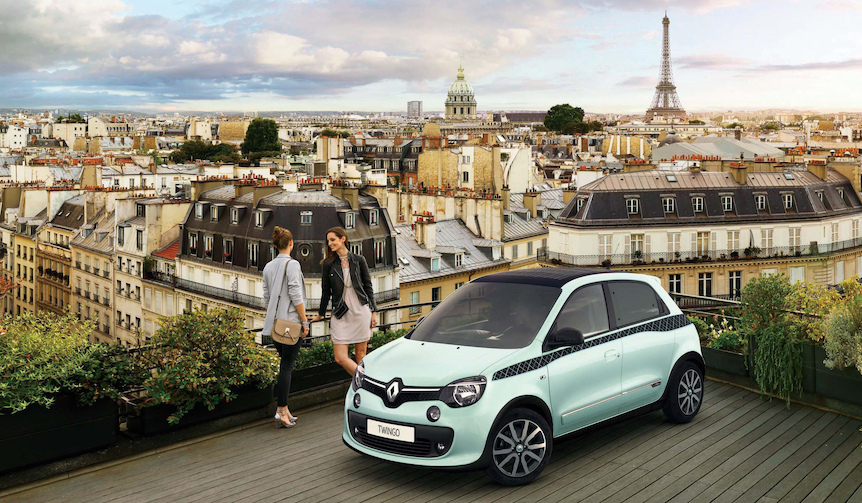 専用カラーとチェックでパリジェンヌをイメージした限定車|Renault