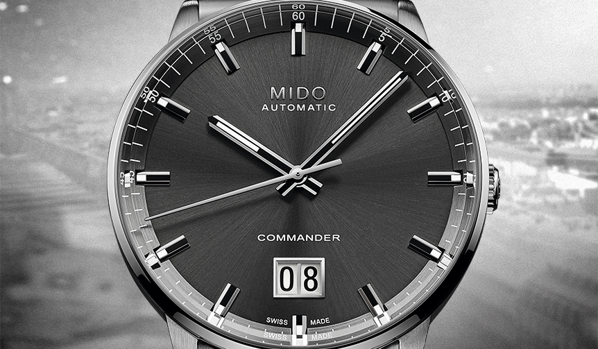 ブランド創立100周年を記念する「コマンダー ビッグデイト」｜MIDO