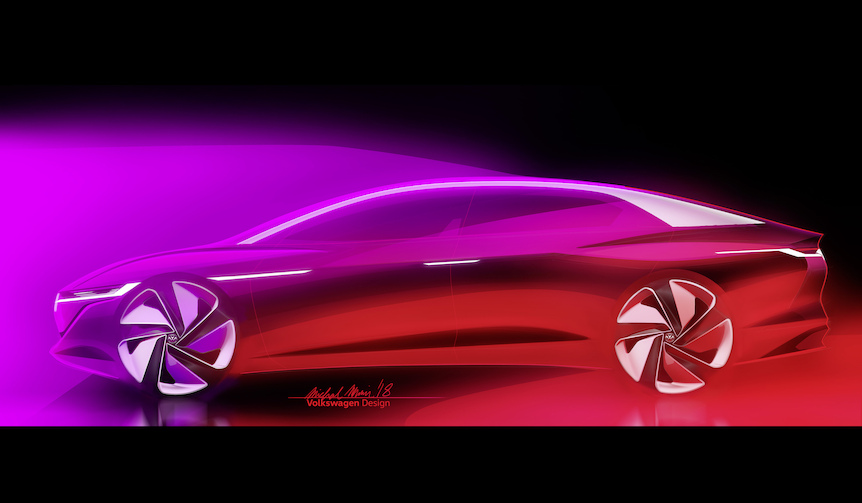 フォルクスワーゲン「I.D. Vizzion」をジュネーブショーで世界初披露|Volkswagen