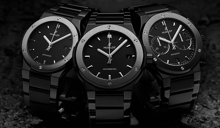 「クラシック・フュージョン」に登場したブラックセラミックブレスレットモデル|HUBLOT