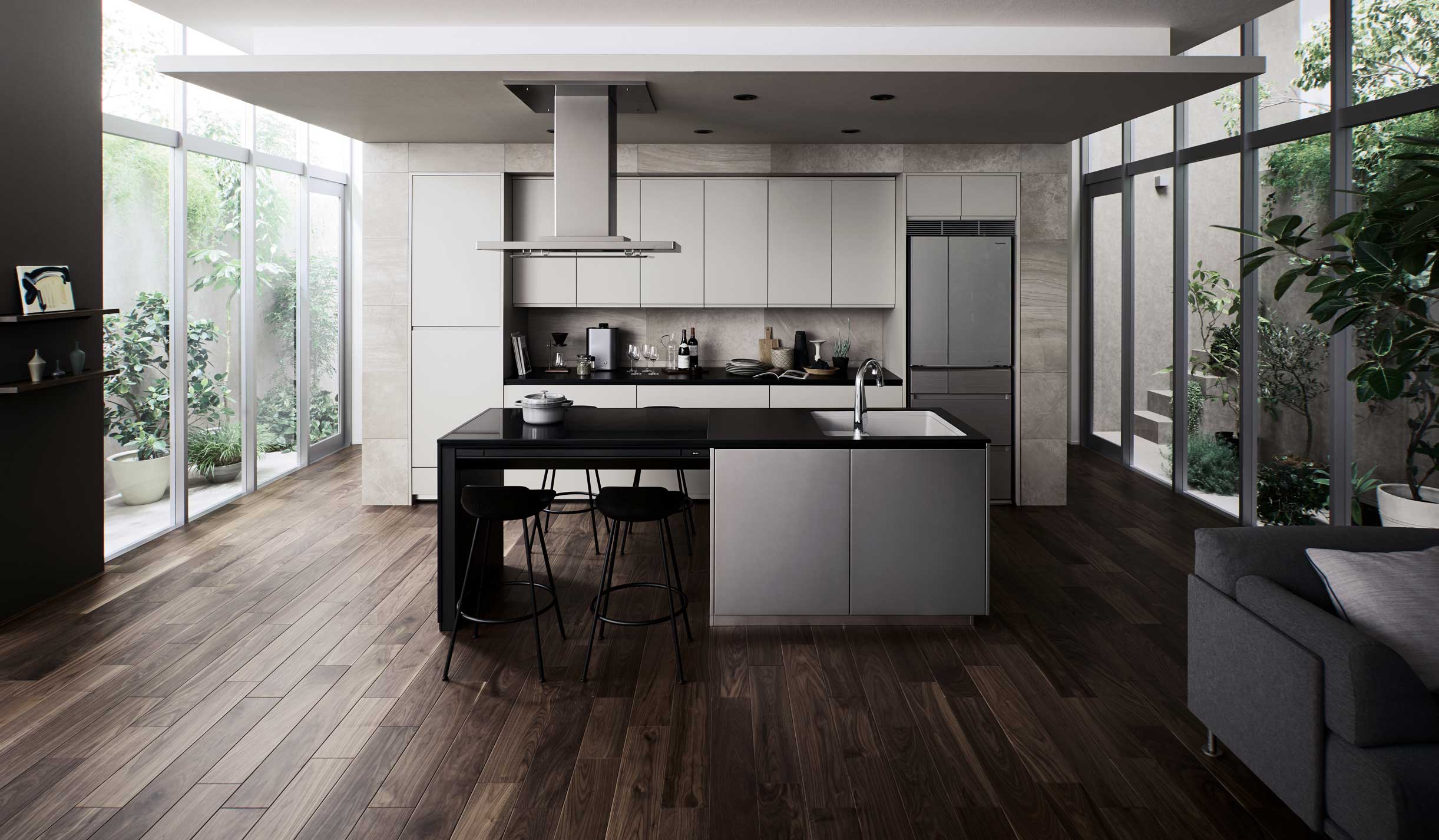 ひとが集う場所は住まいに豊かさを生む 最先端キッチン「いろりダイニング」 | Panasonic