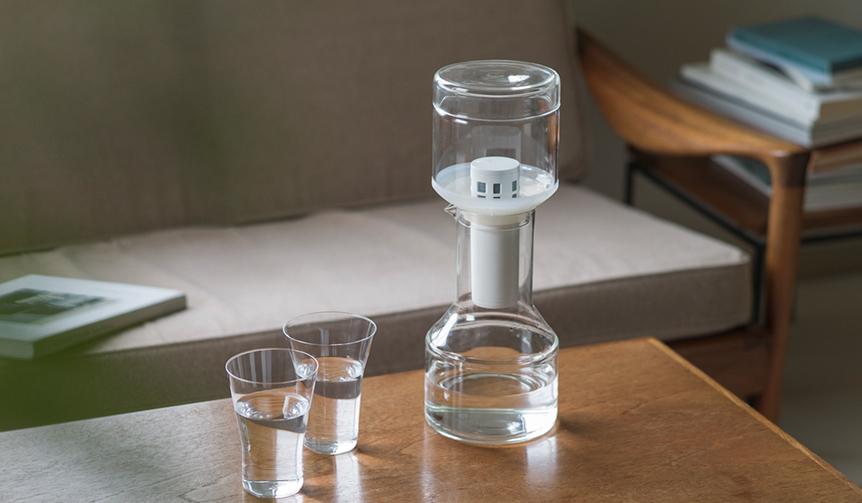 日本のクラフトマンとのプロジェクト第二弾。ガラス製の浄水器が誕生|Cleansui